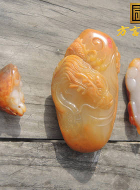 原15万元元现32000元罕见油漆沁皮荔枝肉金包银龙行天下大手把件R