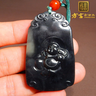 方言精品放巨漏收藏和田玉巨漏新疆佛青花墨玉籽料爆亏回馈玉友w