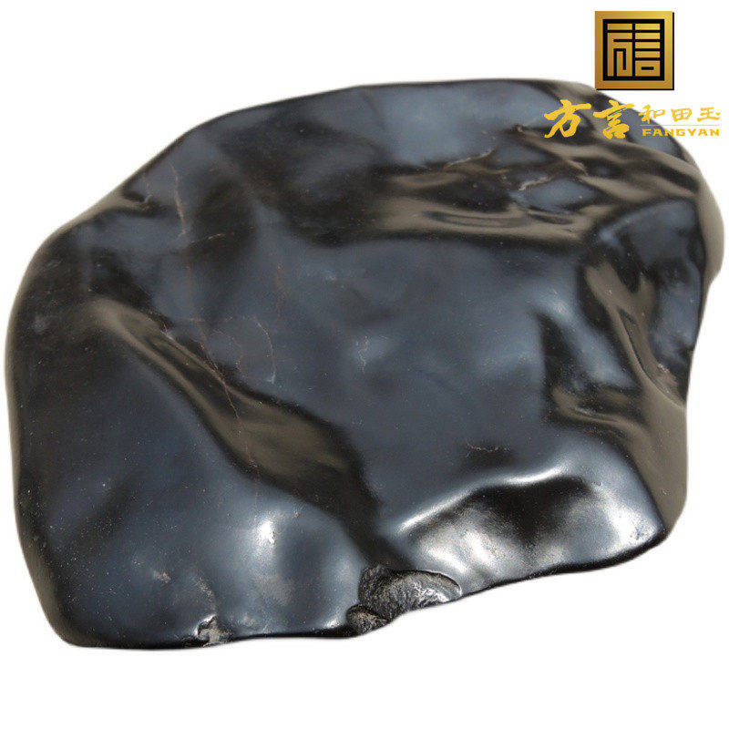 方言品牌镇店珍品老熟特细红沁皮大块完整新疆墨玉籽料原石玩料R