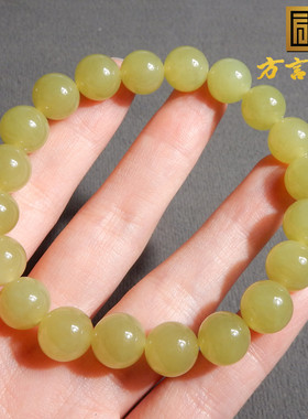 新疆和田玉无结构若羌黄口手链