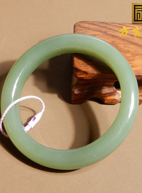 青海和田玉老坑茶晴晴水色手镯