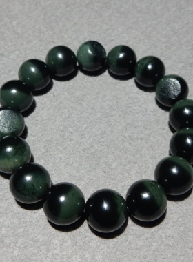 新疆沙枣青籽留毛孔聚宝盆手串