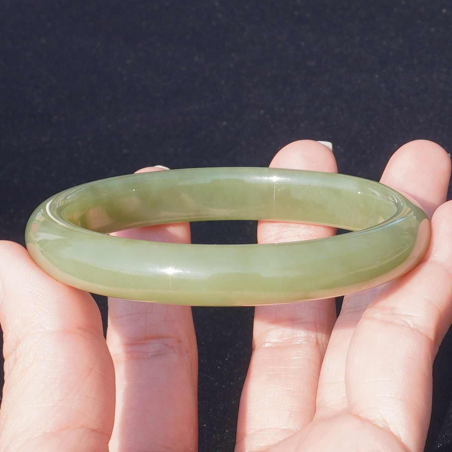 方言新疆且末料细润青黄口料手镯