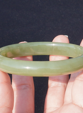 方言新疆且末料细润青黄口料手镯