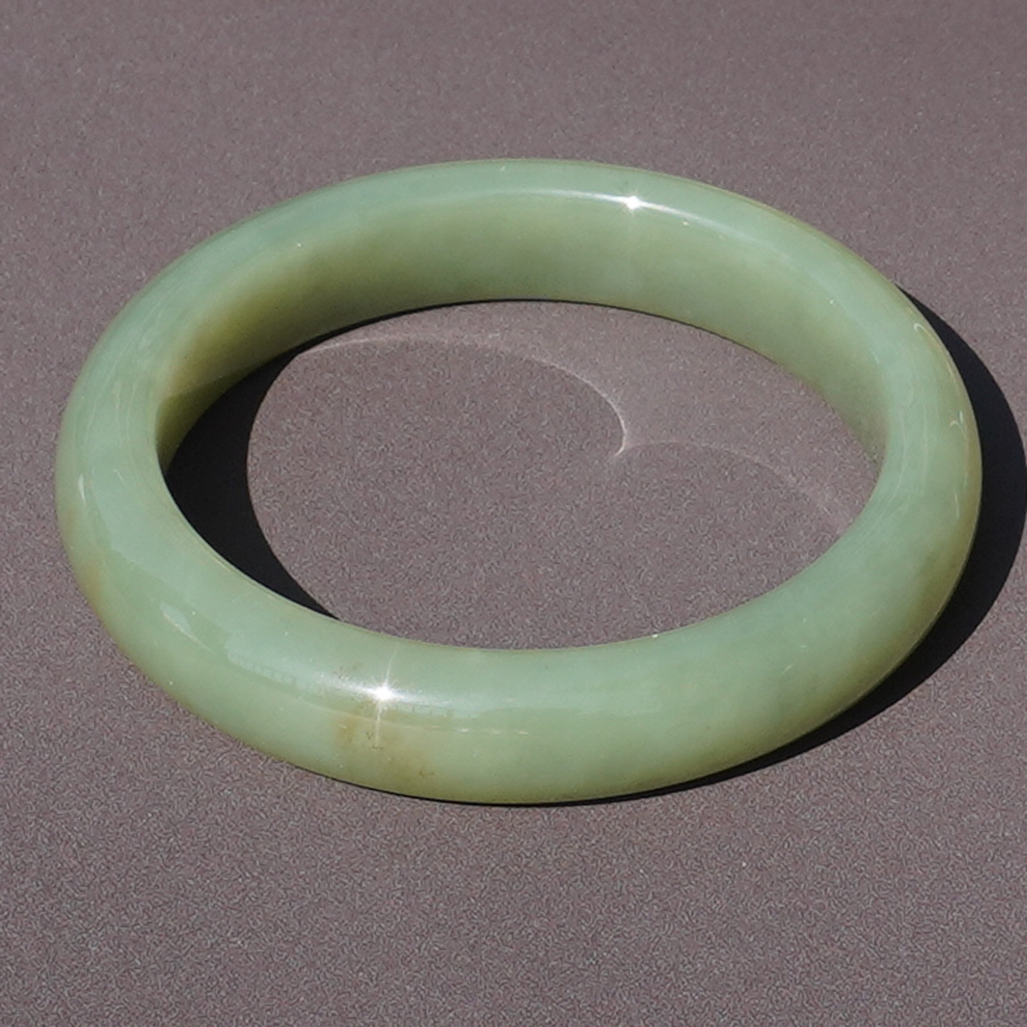 和田玉且末料细腻油润青黄口手镯