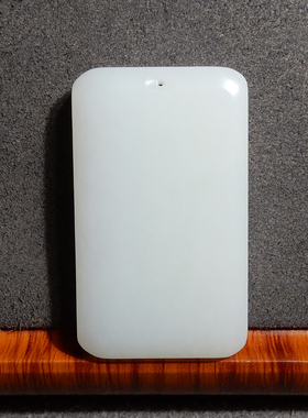 惊呆了方言和田玉精品特色俄料高脂油糯白玉平安无事牌吊坠挂件h2