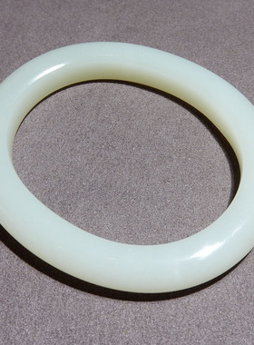 高品质方言和田玉精品珍藏级新疆且末料温润白玉54mm贵妃手镯A5