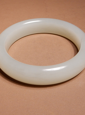 方言和田玉新疆且末油细白玉手镯