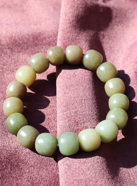 新疆且末蓝色调带糖12mm老型手串