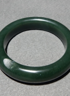方言和田玉留毛孔青籽手镯60mm