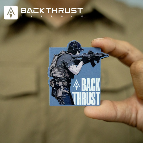 回马枪防务 BACK THRUST UV打印硬质士气章