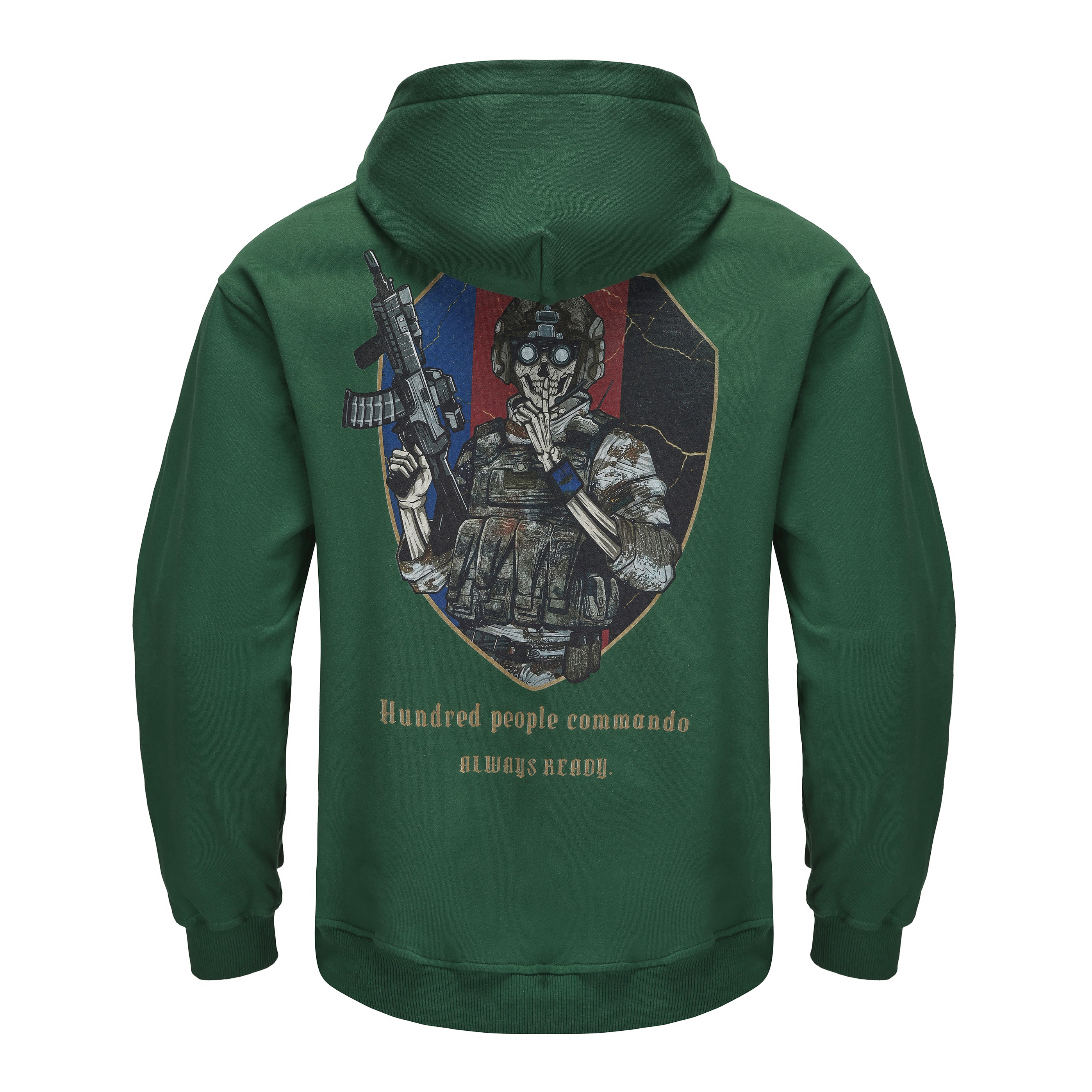 回马枪防务“百突”新款文化衫战术文化衫套头卫衣加厚卫衣