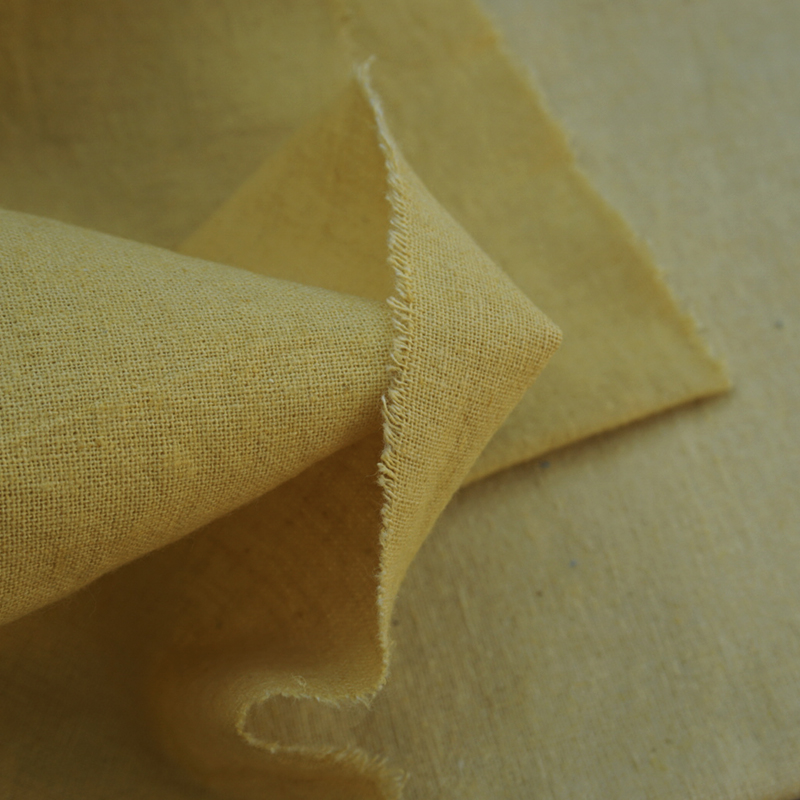 棉麻布料植物染色栀子草木手作