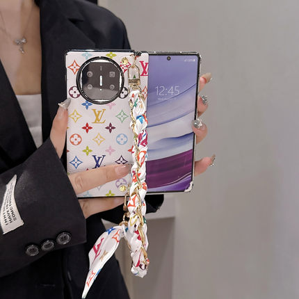 适用华为matex7手机壳新款x6折叠屏中轴铰链Matex5女生保护套后壳斜挎可能背挂绳matex6外壳典藏版x7壳时尚