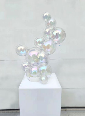 玻璃球水晶球雕塑摆件室内装饰创意立体立体装饰摆件