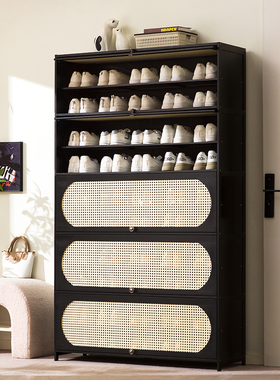 鞋柜家用门口大容量鞋架多层室内玄关入户收纳神器省空间实木简易