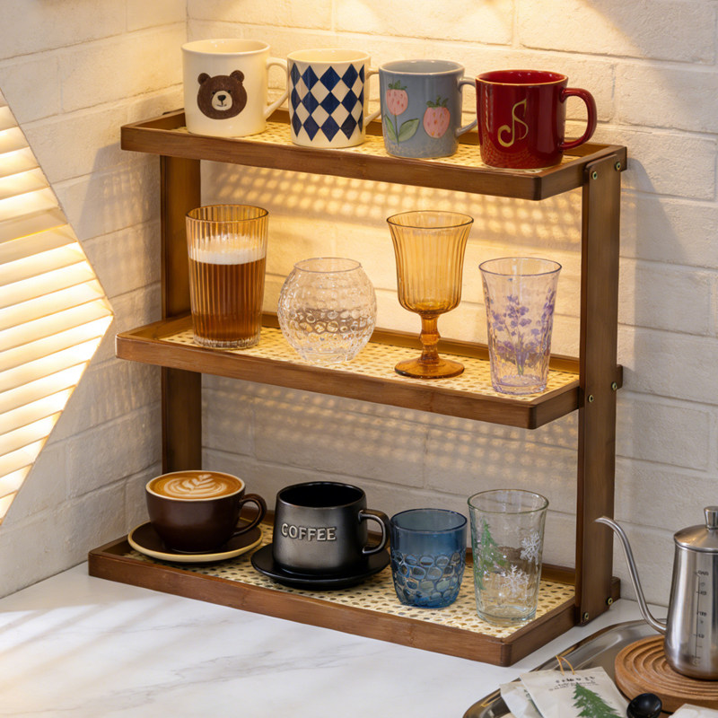 杯架中古餐桌台面收纳茶杯咖啡杯水杯架子杯子收纳架餐边柜置物架,家庭/个人清洁工具,杯架,淘宝优惠券,粉丝福利购,淘宝优惠卷