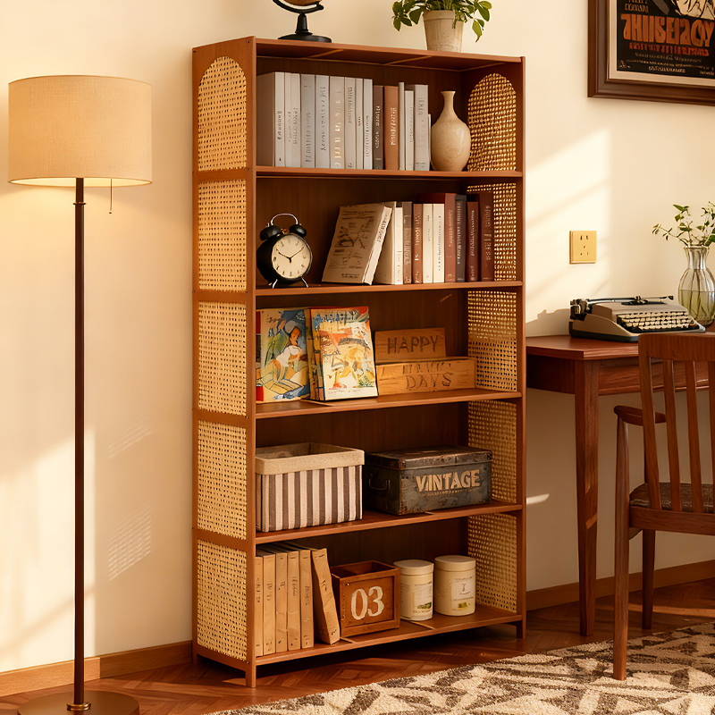 十一维度中古风塑藤书架