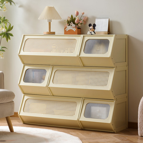 十一维度奶油风创意可叠加收纳柜