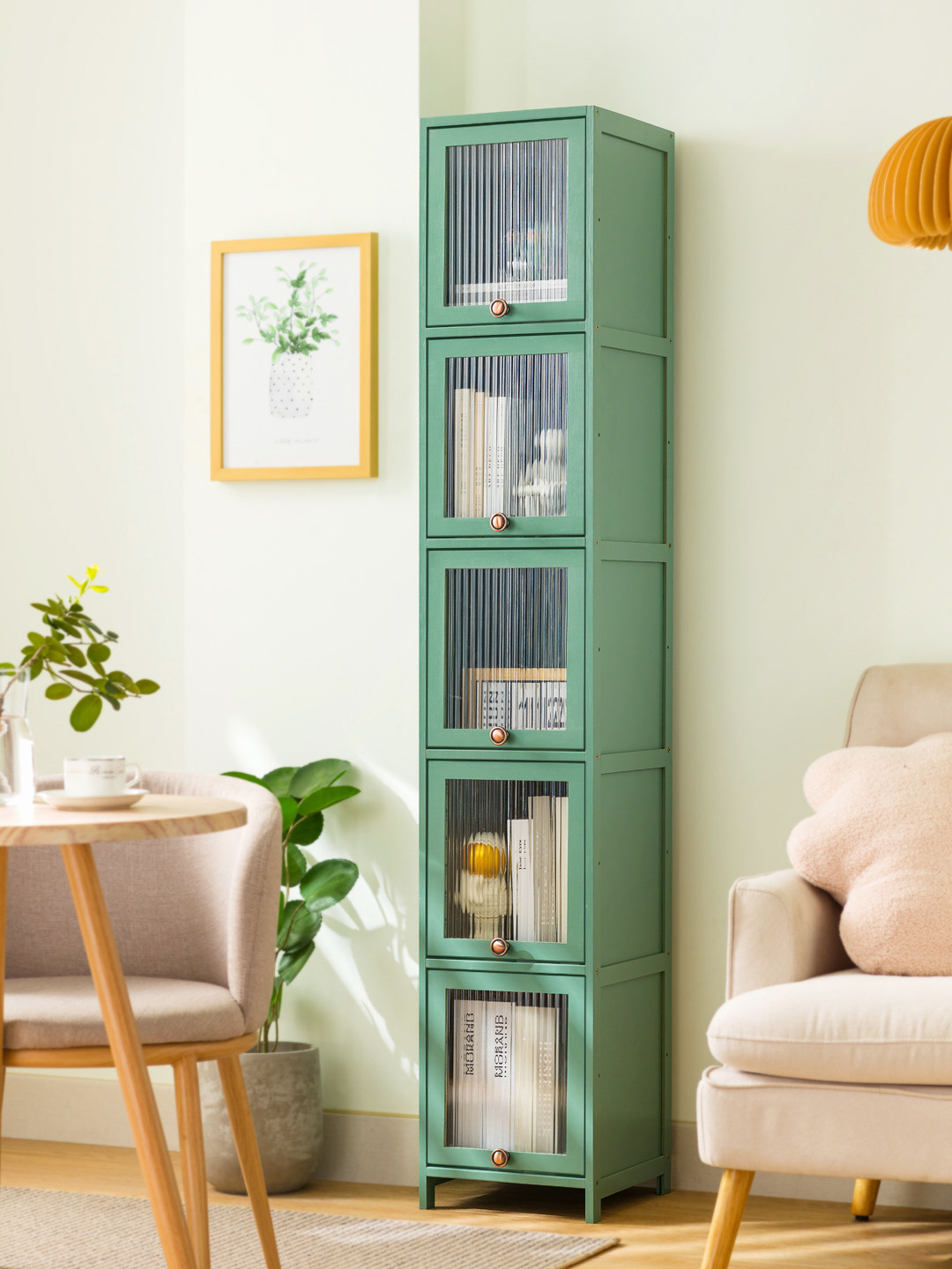 夹缝收纳柜子带门厨房储物柜窄缝隙多层卫生间置物架宿舍小书架,收纳整理,缝隙柜,淘宝优惠券,粉丝福利购,淘宝优惠卷