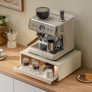 台面咖啡机杯子置物架水吧台桌面置物架水杯厨房收纳架微波炉架子