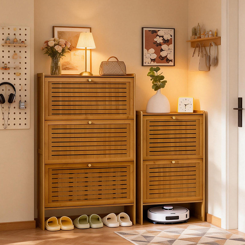 超薄鞋架子家用门口门后窄款翻斗鞋柜入户门玄关省空间大容量收纳,住宅家具,鞋架,淘宝优惠券,粉丝福利购,淘宝优惠卷