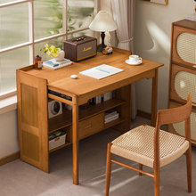 折叠书桌小户型卧室床边电脑桌出租房办公桌家用儿童小学生学习桌
