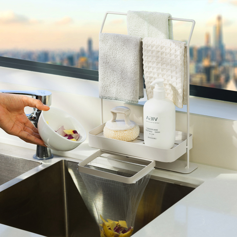 十一维度带过滤网厨房置物架