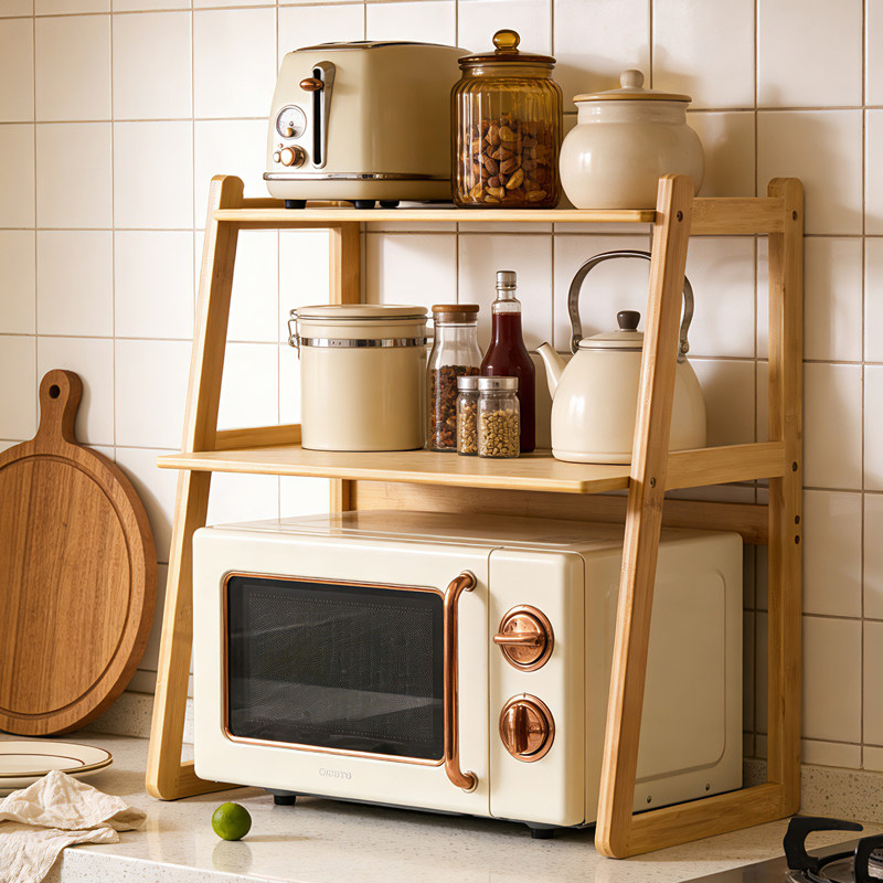 厨房微波炉架子置物架多功能支架多层家用烤箱台面电饭煲收纳架子,厨房/烹饪用具,微波炉置物架,淘宝优惠券,粉丝福利购,淘宝优惠卷