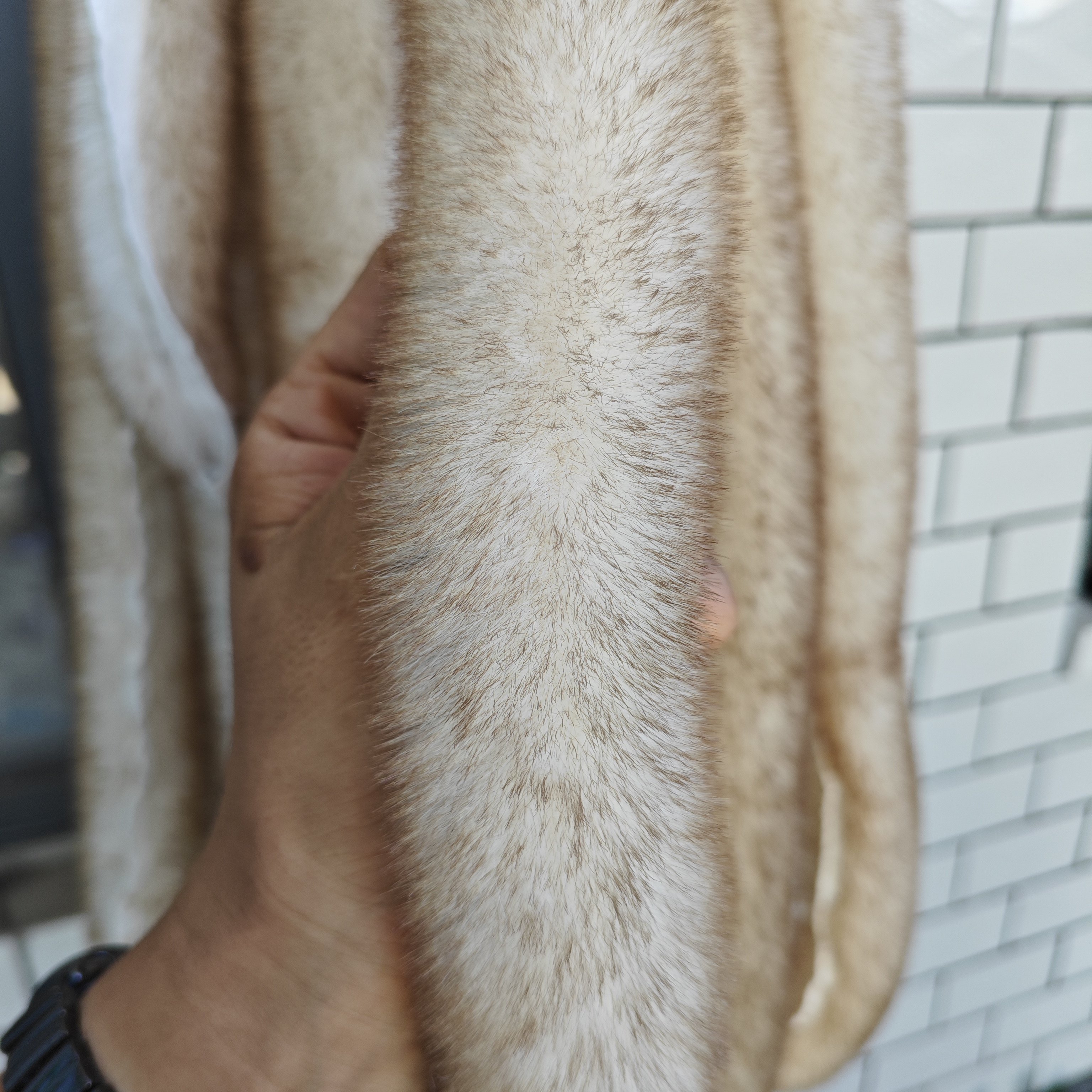 新款仿兔毛条圣诞毛绒条旗袍汉服斗篷辅料彩色花边国风人造毛条