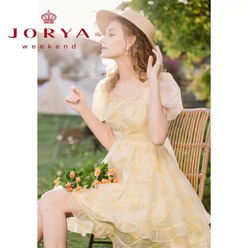 JORYA weekend专柜正品春夏褶皱EJWCBZ74连衣裙1780元