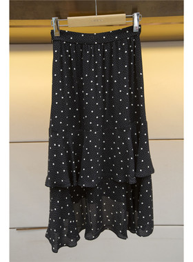 专柜正品春夏时尚收腰圆点N72A0304艾薇裙子1480元