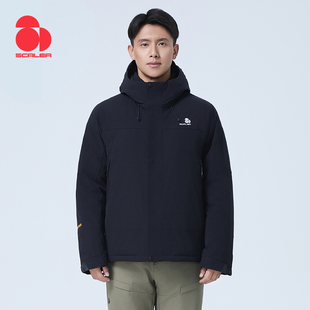 SCALER思凯乐户外羽绒服24新款鹅绒耐磨保暖防风防泼水登山服外套