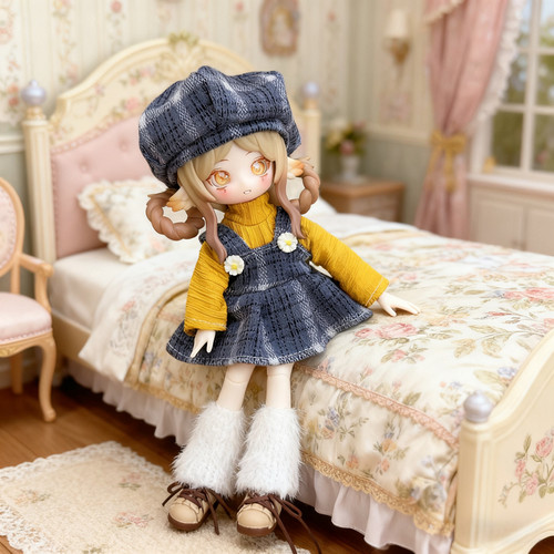 白菜价8分bjd娃衣服12分ob11潘妮邦倪兔阿巳体可动人偶娃娃套装裙