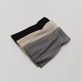 日系少女百褶针织半身裙学院风秋冬搭配复古灰色减龄松紧高腰裙