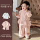 女童超洋气三件套 2026年春款 3岁卫衣外套卫裤 新品 女宝运动套装