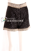 Vintage手工全羊毛钉珠奢华珍珠高腰显瘦纸片人短裤 骑士 1950s