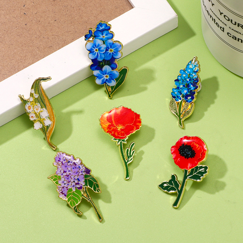 精美小清新铃兰花丁香花花卉系列个性小礼物饰品胸 针