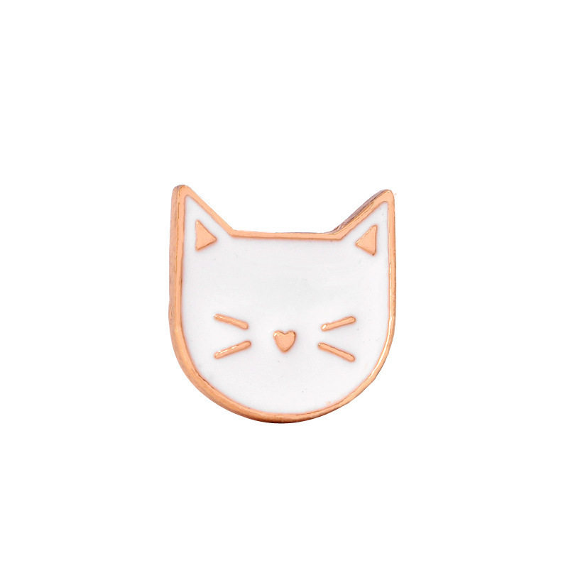 热销饰品可爱卡通动漫胸针猫咪叶子蔬果夏日奶油色系小胸针