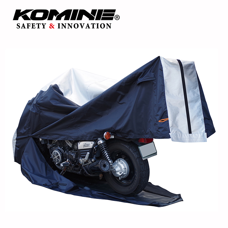 日本进口KOMINE 摩托车外置衣防水防晒电动车布套防刮防尘 AK-104