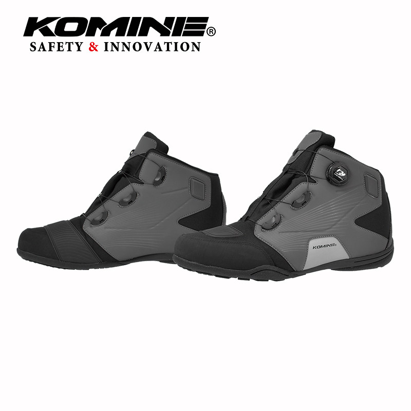 KOMINE 春夏秋摩托车防水骑行鞋 轻柔 旋钮开合骑士靴防摔 BK-096