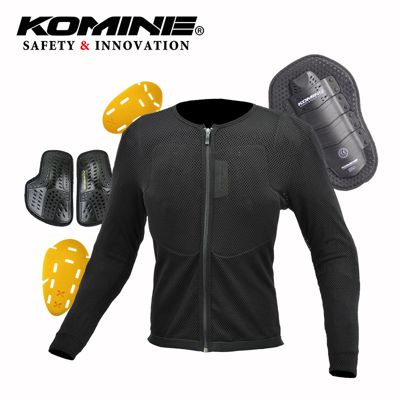 KOMINE四季全网眼内穿护甲衣高弹力CE2级防摔摩托车越野服 SK-834