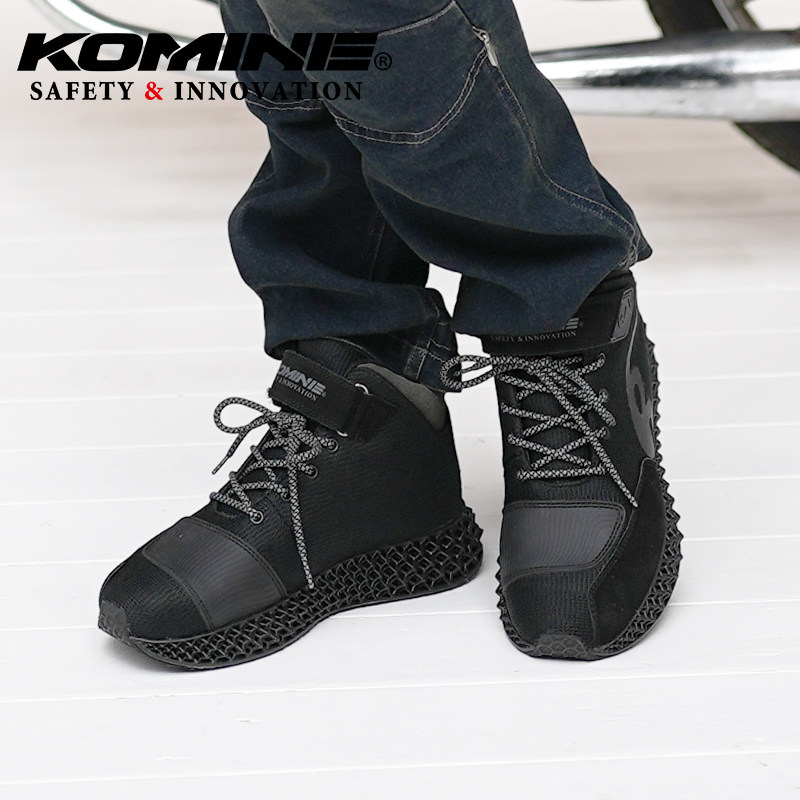 KOMINE夏季摩托车骑行鞋3D结构透气轻盈骑行鞋简约风男女 BK-095