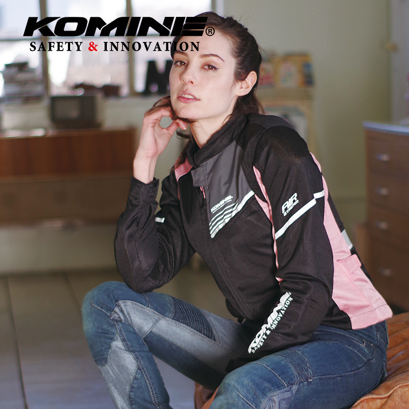KOMINE夏季网眼摩托车骑行服防摔透气机车服休闲男女情侣款JK-117