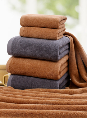 包邮纯棉灰色驼色艾灸毛巾美容院SPA足疗酒店加厚加大全棉大浴巾