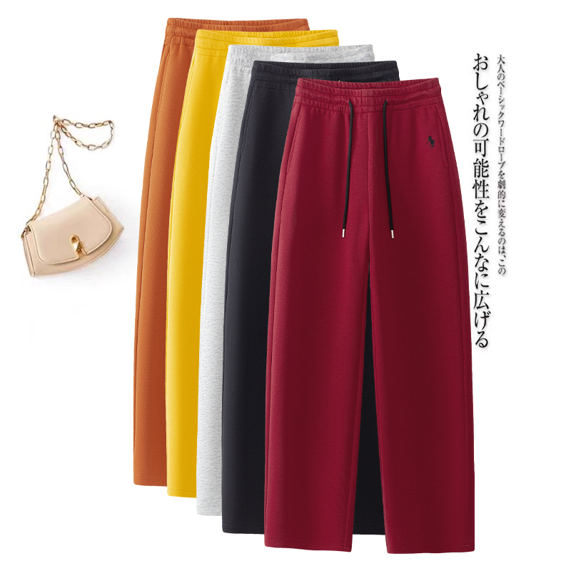 运动卫裤今年流行的爆款裤子女款2025新款春秋季高腰弯刀裤直筒裤