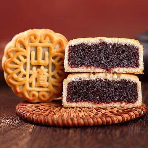 【非遗月饼】传统广式颗粒红枣山楂味月饼中秋月饼糕点批发