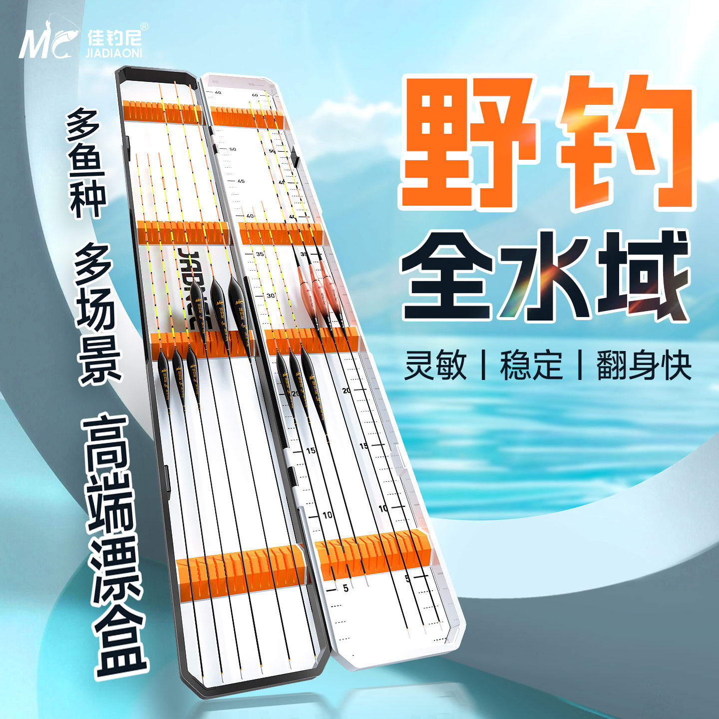 佳钓尼全水域鱼漂漂盒套装图片
