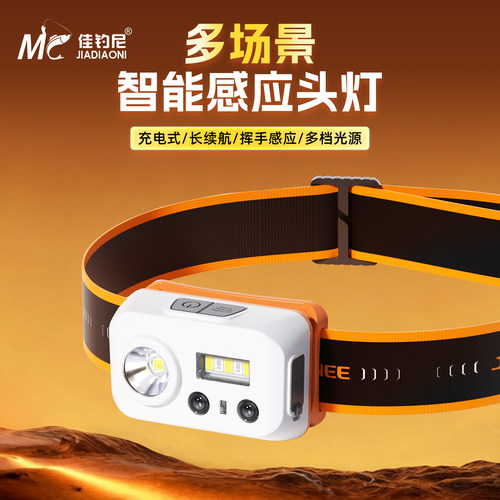 佳钓尼双光源头灯夜钓灯