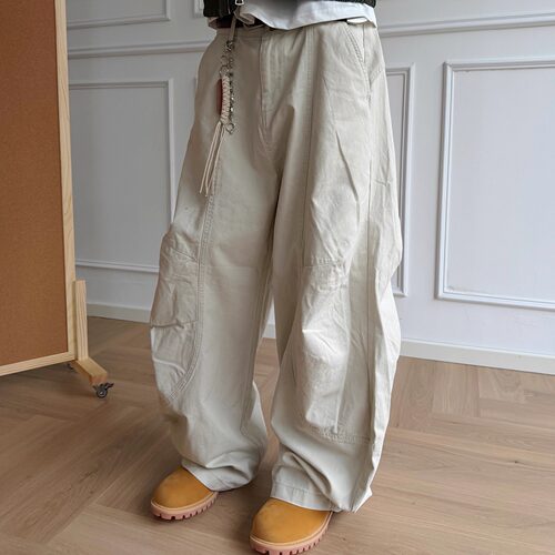 美式复古解构弯刀baggy工装裤男